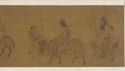 फ़सल के बाद घर लौटते हुए, संभवतः मिंग राजवंश, 17वीं शताब्दी। द्वारा अज्ञात