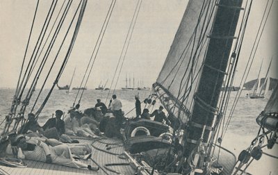 Rhe सबसे बड़ी ब्रिटिश रेसिंग नौकाओं का मुकाबला काउस वीक, 1937 के दौरान हुआ द्वारा अज्ञात