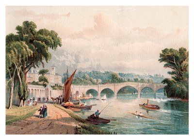 रिचमंड ब्रिज, 1880 द्वारा अज्ञात