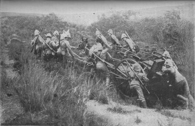 राइफल ब्रिगेड ने मैक्सिम, 1902 के साथ पहाड़ी चढ़ाई का अभ्यास किया द्वारा अज्ञात