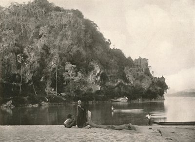नदी दृश्य - भामो के पास, दूसरा घाटा, 1900। द्वारा अज्ञात