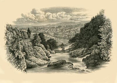 पोंट-वाई-साइफ़िंग में नदी दृश्य, c1890। द्वारा अज्ञात