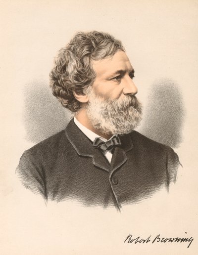 रॉबर्ट ब्राउनिंग, अंग्रेजी कवि और नाटककार, c1880 द्वारा अज्ञात