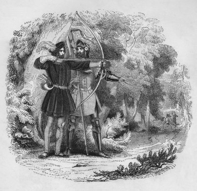 रॉबिन हूड और लिटिल जॉन, 1845 द्वारा अज्ञात