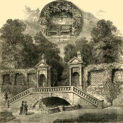 रोजर्स सीट और इनिगो जोन्स गेटवे, हॉलैंड हाउस, c1876। द्वारा अज्ञात