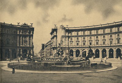 रोमा - एसेद्रा स्क्वायर और नैएड्स फाउंटेन, 1910 द्वारा अज्ञात