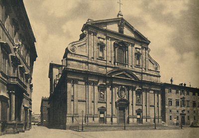 रोम - 1910 में गियाकोमो डेला पोर्टा द्वारा चर्च ऑफ द गेसू का मुखौटा द्वारा अज्ञात