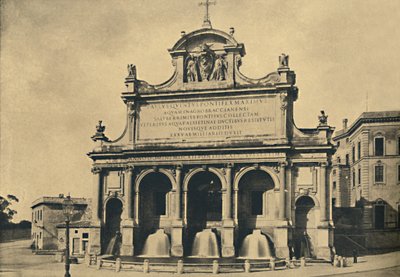 रोमा - पॉल वी के एक्वाडक्ट का फव्वारा, 1612, 1910 में फोंटाना के डिजाइनों से बनाया गया था द्वारा अज्ञात