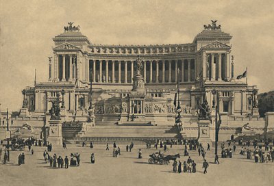 रोम - वेनिस वर्ग। विक्टर इमैनुएल II, 1910 में स्मारक। द्वारा अज्ञात