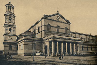 रोमा - सेंट पॉल के बेसिलिका के साइड पोर्टिको और घंटी टॉवर, 1910 के बिना द्वारा अज्ञात