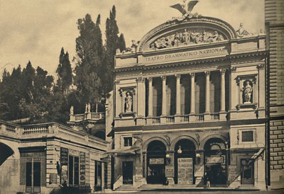 रोम - वाया नाज़ियोनेल। नेशनल ड्रामैटिक थियेटर और कॉलोना विला, 1910 द्वारा अज्ञात