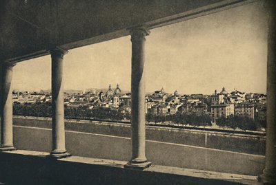 रोमा - 1910 में कैसल सेंट एंजेलो में ब्रैमांटे द्वारा लोगिया से शहर का दृश्य द्वारा अज्ञात