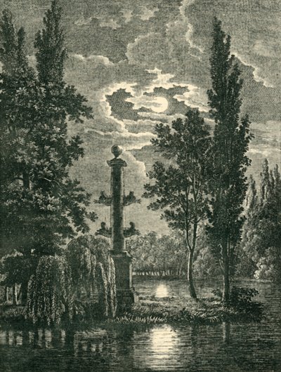चेतेउ डे मेर्रेविले, एल्सन, फ्रांस, 1903 के बागानों में रोस्ट्रल कॉलम। द्वारा अज्ञात