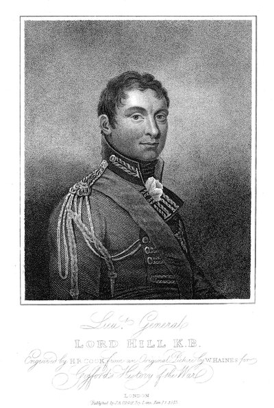 रोलैंड हिल, 1 विस्काउंट हिल, अंग्रेजी सैनिक, 1815 द्वारा अज्ञात
