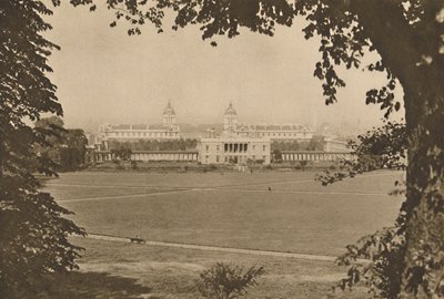 ग्रीनविच में रॉयल नेवल कॉलेज, एक बार विकलांग नाविकों के लिए एक अस्पताल, c1935। द्वारा अज्ञात