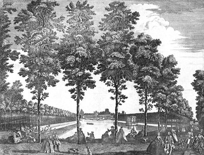 फॉनटेनब्लियू, फ्रांस का रॉयल पैलेस, 1750 द्वारा अज्ञात