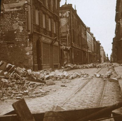Rue Cérès, Reims, उत्तरी फ्रांस, c1914-c1918। द्वारा अज्ञात