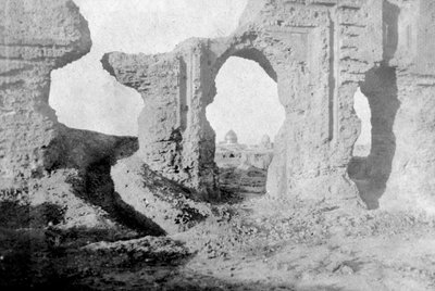 समर्रा सिटी, इराक, 1917-1919 के बाहर, मुग्ध गार्डन की बर्बाद दीवारें द्वारा अज्ञात