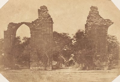 पुरानी दिल्ली में खंडहर, 1850 के दशक। द्वारा अज्ञात