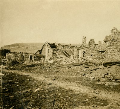 Les gesparges के खंडहर, उत्तरी फ्रांस, c1914-c1918। द्वारा अज्ञात