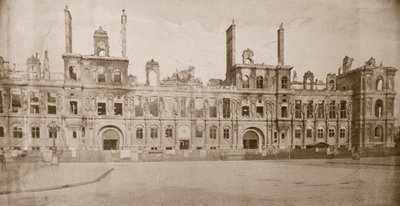 होटल डि विले, पेरिस, मई 1871 के खंडहर द्वारा अज्ञात