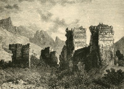 पुराने शहर की दीवारों के अवशेष, एंटिओक, 1890। द्वारा अज्ञात