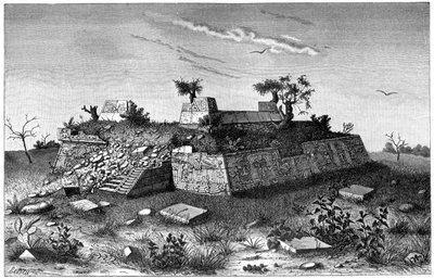 Xochicalco, मैक्सिको के पिरामिड चरणों के खंडहर, 1901 द्वारा अज्ञात