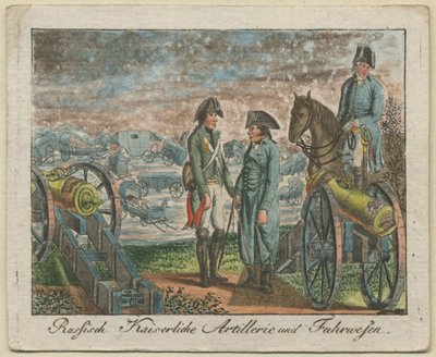 रूसी इंपीरियल आर्टिलरी क्रू, 1799 द्वारा अज्ञात