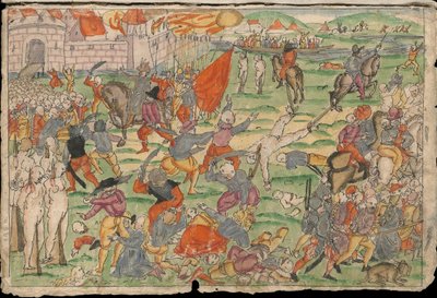जुलाई और अगस्त 1577 को लिवोनिया में रूसी अत्याचार। नॅरिक द्वारा जोहान जैकब विक्स संग्रह से द्वारा अज्ञात