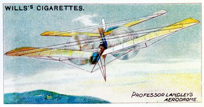 SP Langleys वाष्प-चालित मॉडल विमान Aerodrome, c1896 द्वारा अज्ञात