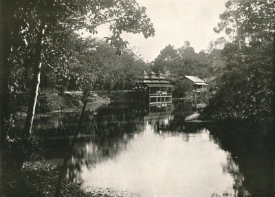पवित्र घोड़ा जूता झील और ज़ायत, विंगबा, रंगून, 1900। द्वारा अज्ञात