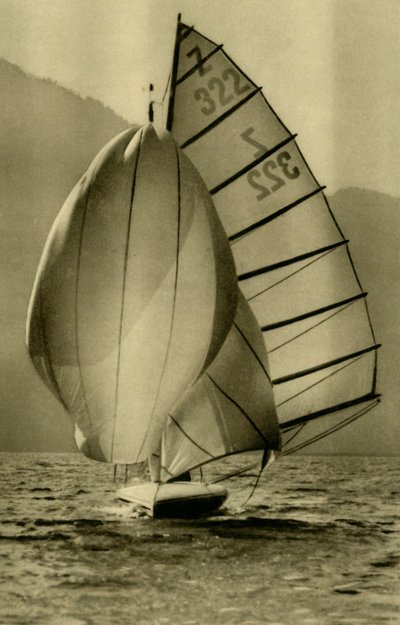 Attersee पर नौकायन, ऊपरी ऑस्ट्रिया, c1935। द्वारा अज्ञात