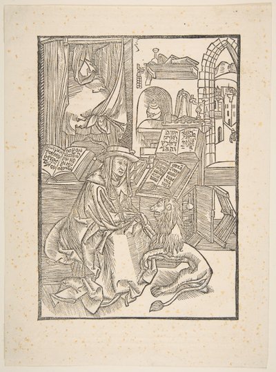 संत जेरोम, 1508 copy.nd लायंस फुट से एक कांटा निकाल रहे हैं द्वारा अज्ञात