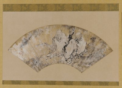 शाक्यमुनि, कन्फ्यूशियस और लाओ-त्ज़ु एक चीड़ के नीचे, मुरोमाची काल, 1392-1 द्वारा अज्ञात