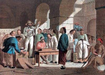 कैंटन में अंग्रेजी सामानों की बिक्री, 1858 द्वारा अज्ञात