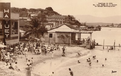 सैंटियागो डे क्यूबा। ला सुकपा स्नान-स्थल, क्यूबा, c1900s द्वारा अज्ञात