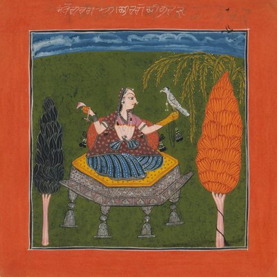 Sanveri Ragini, Page from a Ragamala Series Garland of Musical Modes, ca. 1700-1710.  द्वारा अज्ञात