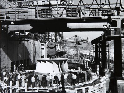 Sayano-Shushenskaya पनबिजली स्टेशन, यूएसएसआर, 1970 के दशक द्वारा अज्ञात