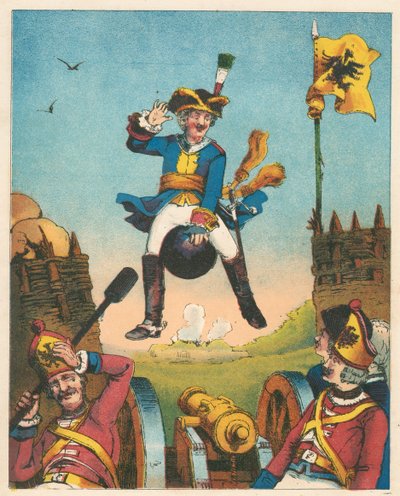 रूडॉल्फ एरिच रास्प द्वारा बैरन मुंचुसेन के एडवेंचर्स से दृश्य, c1850 द्वारा अज्ञात