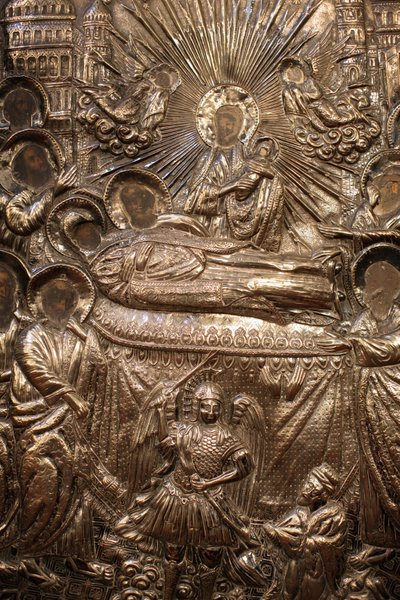 मंगोलों के ग्रीक चर्च इस्तांबुल टर्क्वि के सेंट मैरी में मूर्तिकला विवरण द्वारा अज्ञात