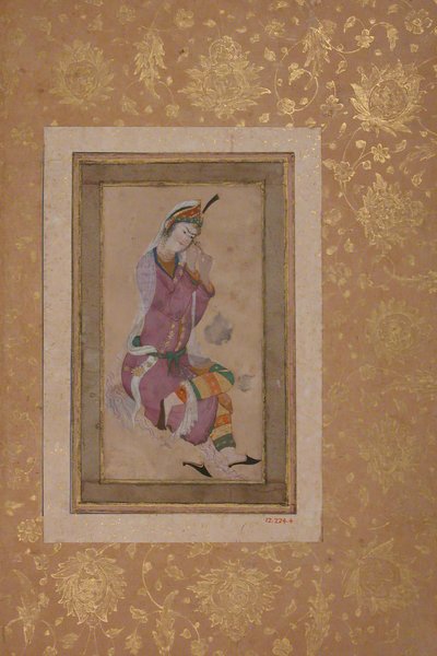 16 वीं शताब्दी के अंत में 17 वीं शताब्दी के अंत में अपने बालों को घुमाती हुई महिला। द्वारा अज्ञात