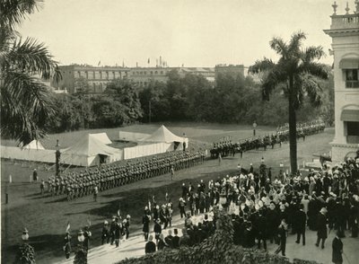 गवर्नमेंट हाउस में लॉर्ड कर्ज़न का दूसरा आगमन, 1904, 1925। द्वारा अज्ञात