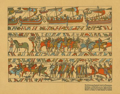 Bayeux टेपेस्ट्री के अनुभाग। द्वारा अज्ञात