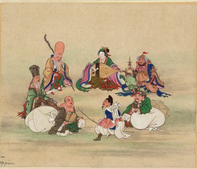 सेवन लकी गॉड्स, सीए 1878 द्वारा अज्ञात