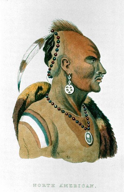 सीवेसीसिंग, आयोवा के प्रमुख उत्तर अमेरिकी मैदानी भारतीय, 1837 द्वारा अज्ञात