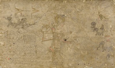 Shah Jahan and his son Dara Shikoh hunting, c. 1790.  द्वारा अज्ञात