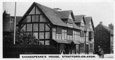 शेक्सपियर हाउस, स्ट्रैटफ़ोर्ड-ऑन-एवन, वार्विकशायर, c1920s द्वारा अज्ञात