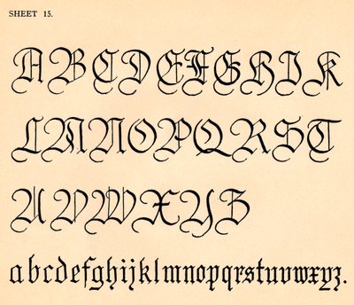 शीट 15, अल्फाबेट्स, 1929 के पोर्टफोलियो से द्वारा अज्ञात