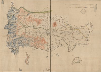हेनान प्रांत के आन्यांग काउंटी में पहाड़ों, नदियों, कस्बों, गाँवों, बाज़ारों, मंदिरों और सड़कों को दर्शाता है। राहत चित्रात्मक रूप से दिखाई गई है। लाइब्रेरी ऑफ़ कांग्रेस की वेबसाइट पर रास्टर इमेज के रूप में भी उपलब्ध है। पिछला कॉल नंबर: G7823.A77 1910 .A5  द्वारा अज्ञात