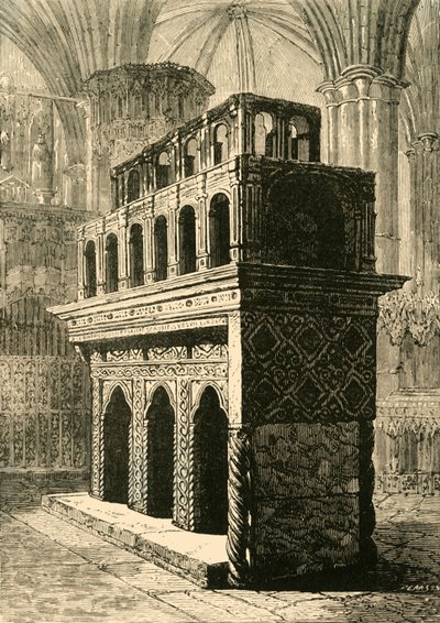 एडवर्ड द कन्फ़ेक्टर का श्राइन, वेस्टमिंस्टर एब्बे, 1890। द्वारा अज्ञात